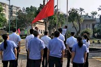 水控集團(tuán)舉行升國旗儀式，慶祝新中國成立70周年！